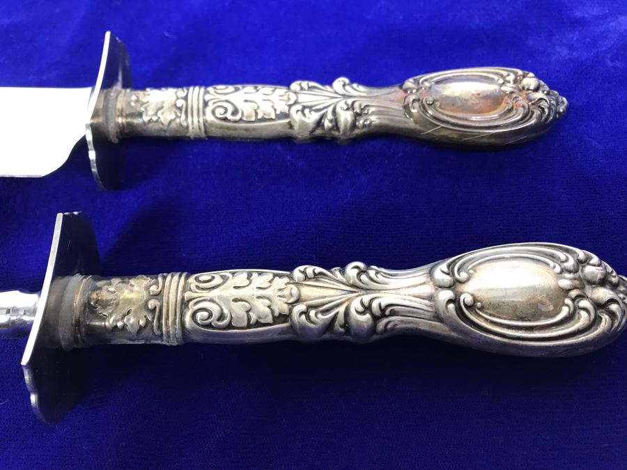 Sterling Handle Meat Carving Set [Photo 2]