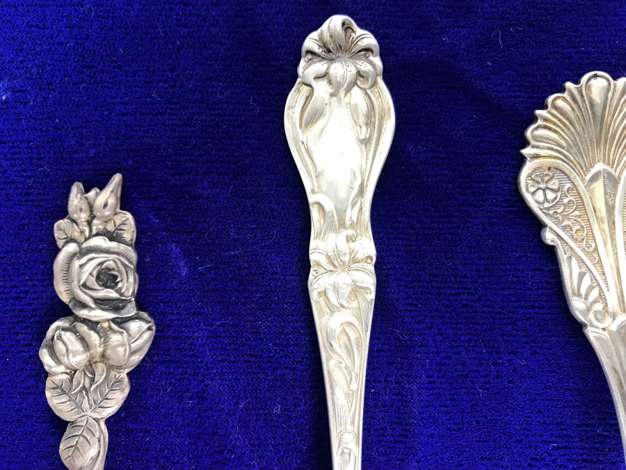 Set Of (4) Vintage Sterling Silver Serving Pieces 144.4g [Photo 5]
