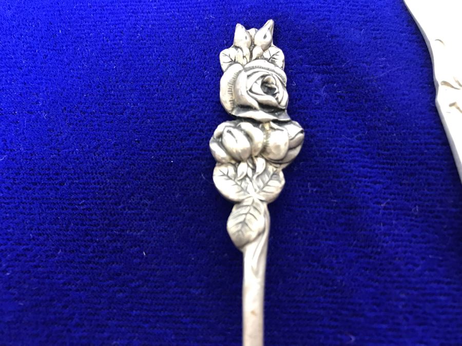 Set Of (4) Vintage Sterling Silver Serving Pieces 144.4g [Photo 8]