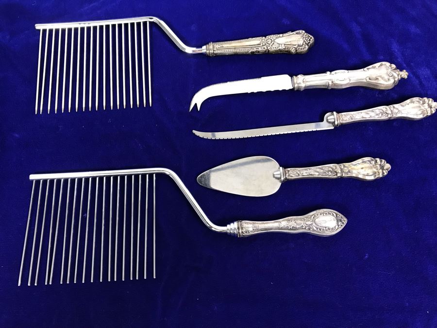 (5) Vintage Sterling Silver Handle Serving Pieces [Photo 2]