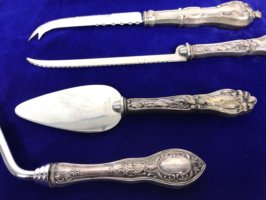 (5) Vintage Sterling Silver Handle Serving Pieces [Photo 4]