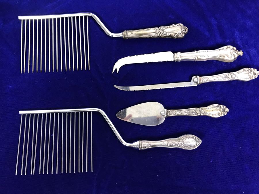 (5) Vintage Sterling Silver Handle Serving Pieces [Photo 1]