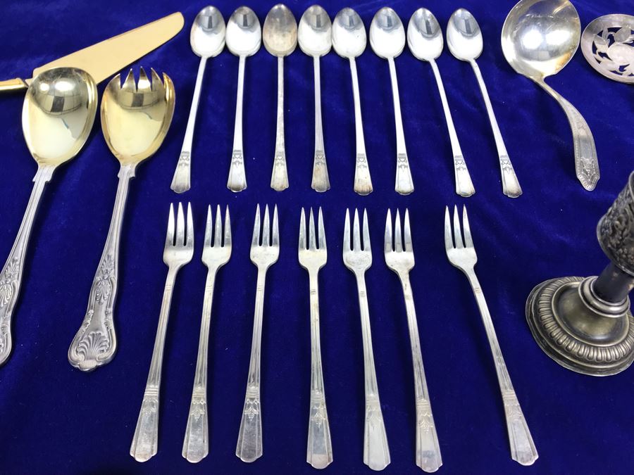 Various Silverplate Flatware And Serving Pieces [Photo 6]