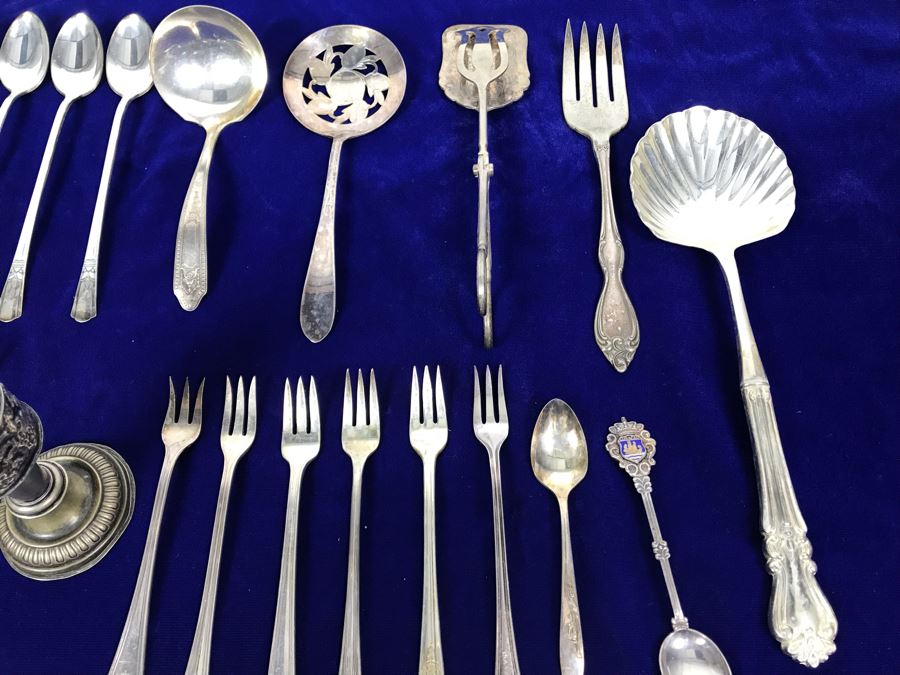 Various Silverplate Flatware And Serving Pieces [Photo 13]