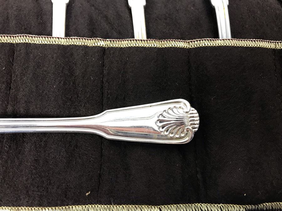 Rogers Bros Silverplate Flatware Set Apx Service For 10 With Silverware Cloth Holders (Some Spoons Still Sealed) [Photo 10]