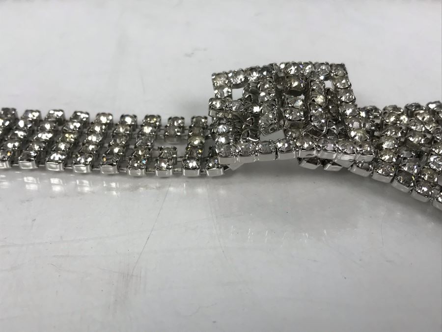 Ladies Rhinestone Bling Belt 33' Long