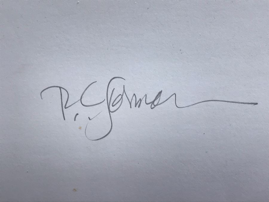 Pencil Signed R. C. Gorman Poster From Galerie Navajo Turquoise Paris, France 1980 (Some Staining In Lower Right) 28' X 23' [Photo 2]