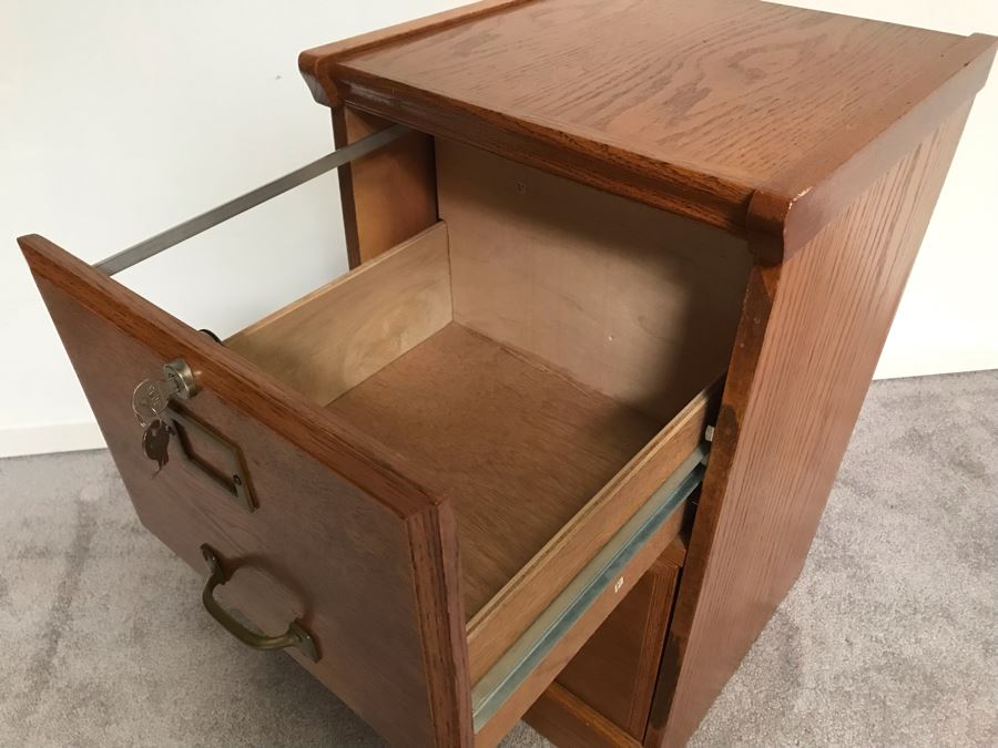 Solid Wood Filing Cabinet 2-Drawer [Photo 5]