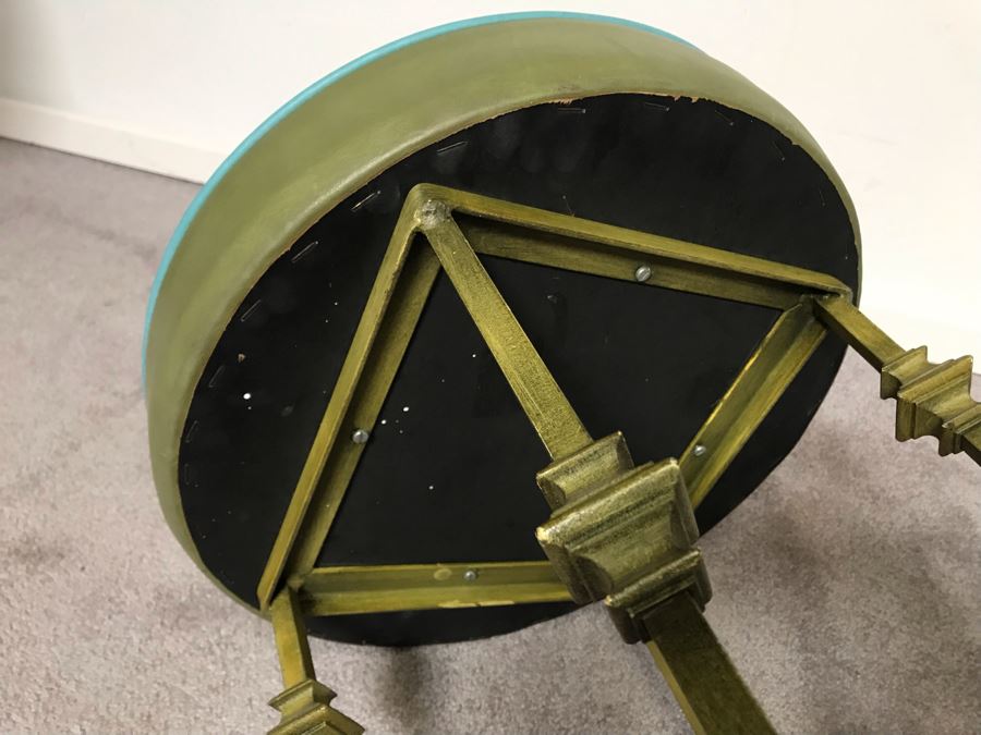 Pair Of Vintage Green Stools [Photo 6]