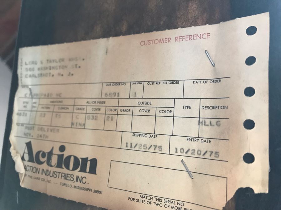 Vintage Reclining Armchair With Brass Nailheads [Photo 9]