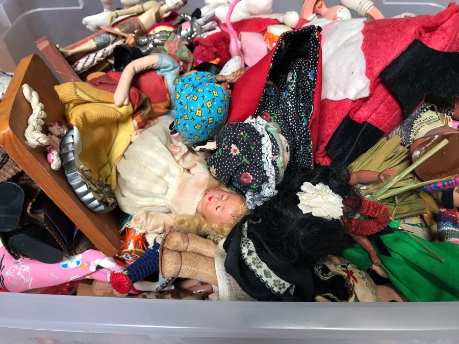 Vintage International Dolls Lot With Metal US Astronaut Action Figure - See Photos [Photo 19]