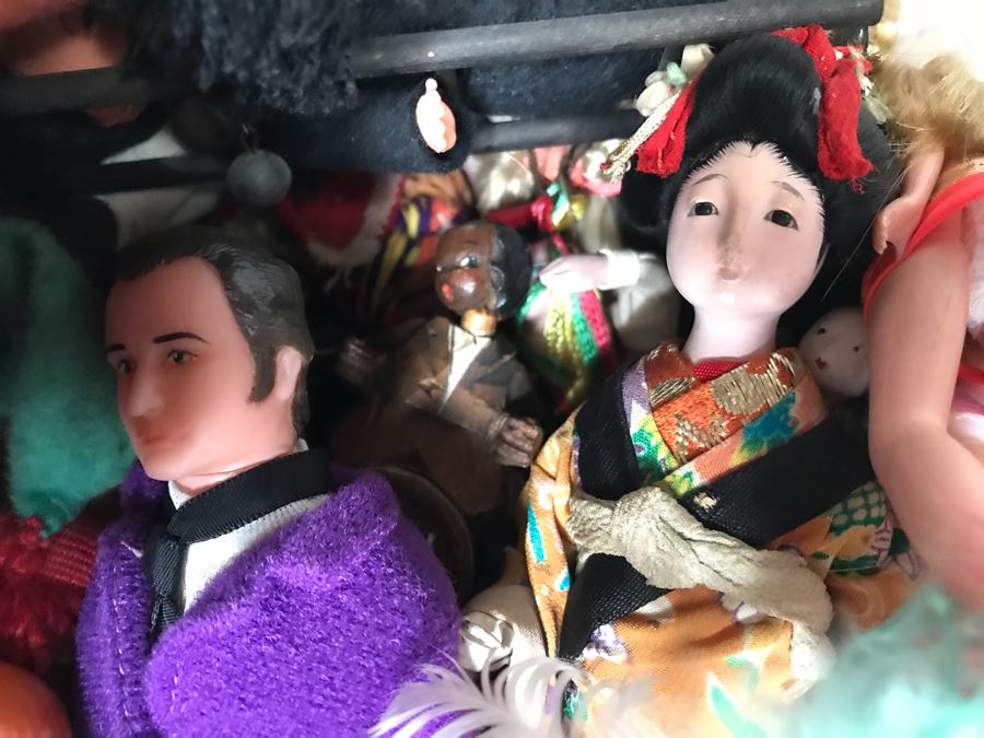 Vintage International Dolls Lot With Metal US Astronaut Action Figure - See Photos [Photo 7]