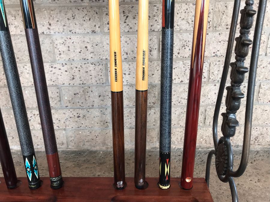 OLHAUSEN Billiards Solid Wood 7' Pool Table With Italian Slate From