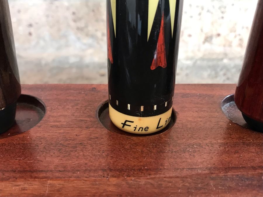 OLHAUSEN Billiards Solid Wood 7' Pool Table With Italian Slate From Historic Mission Hills Home With Olhausen Pool Cue Rack, (6) Pool Cues And (2) Sets Of Pool Balls - See Photos [Photo 27]