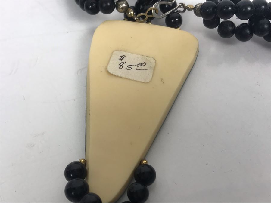 Ladies Vintage Inlaid Necklace [Photo 5]