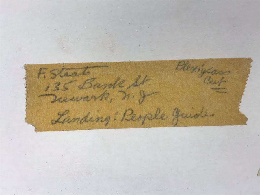 Vintage 1967 Limited Edition Plexiglass Cut Artwork By F. Staats Titled 'Landing: People Guide' [Photo 10]