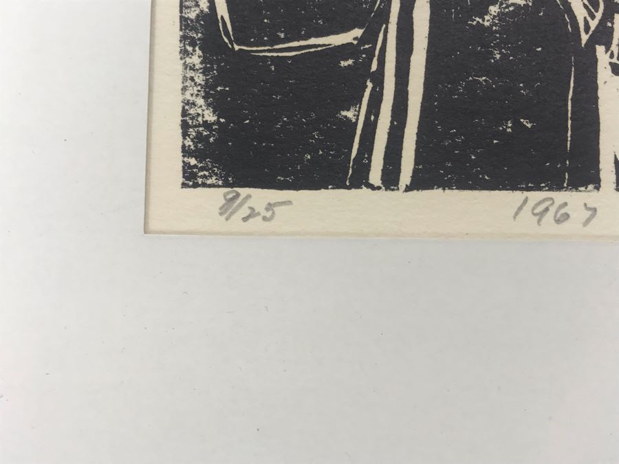 Vintage 1967 Limited Edition Plexiglass Cut Artwork By F. Staats Titled 'Landing: People Guide' [Photo 9]