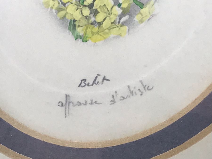 Pair Of Pencil Signed Lithograph Portraits Of Ladies Each Frame Measures 11' X 12' [Photo 5]