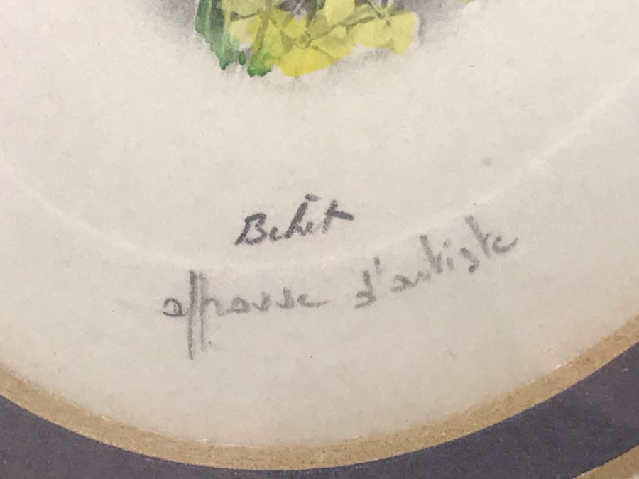 Pair Of Pencil Signed Lithograph Portraits Of Ladies Each Frame Measures 11' X 12' [Photo 10]