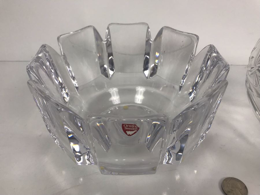 Orrefors Sweden Crystal Bowl 7.5' And GORHAM Crystal Bowl 7.5' [Photo 5]