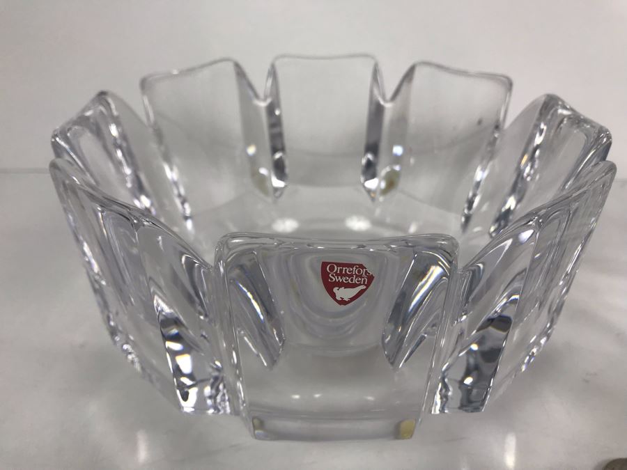 Orrefors Sweden Crystal Bowl 7.5' And GORHAM Crystal Bowl 7.5' [Photo 3]