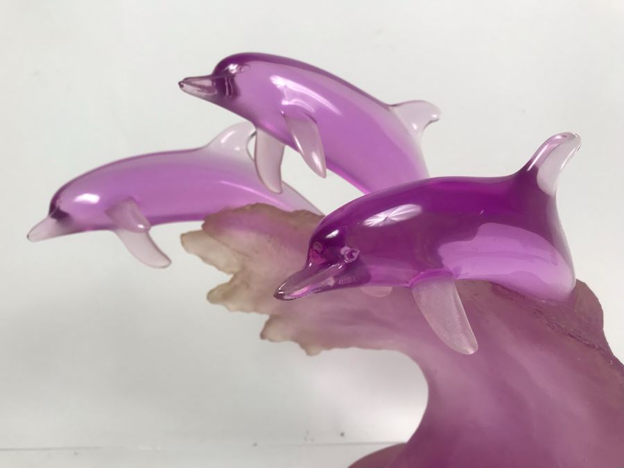 Limited Edition Signed Donjo Sculpture Of Dophin Swimming 166 Of 975 13'H X 13'W [Photo 4]