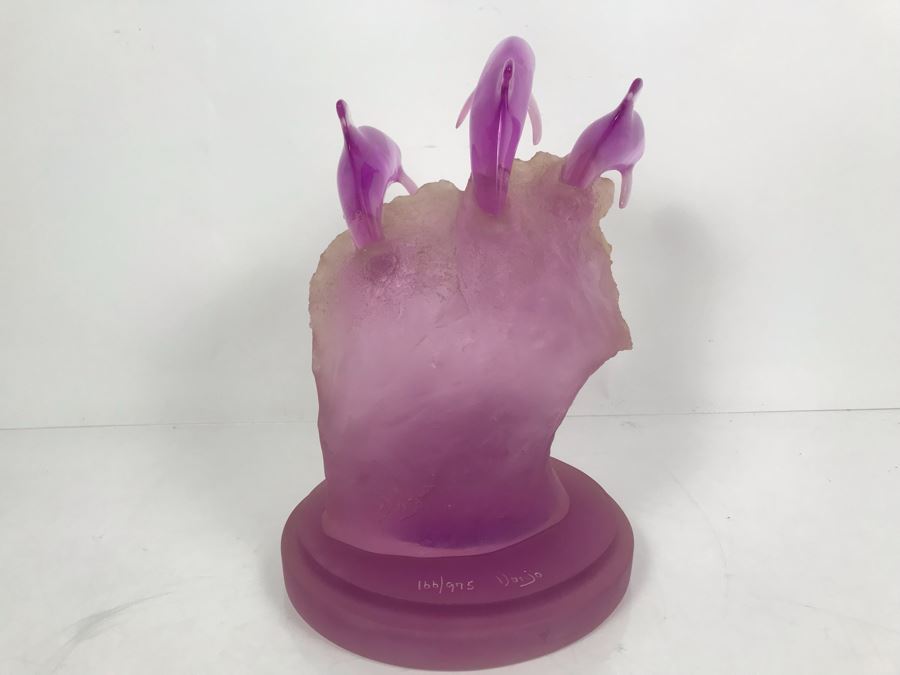 Limited Edition Signed Donjo Sculpture Of Dophin Swimming 166 Of 975 13'H X 13'W [Photo 6]