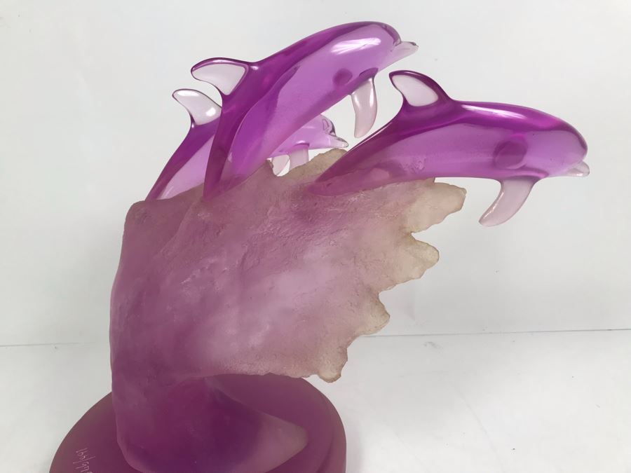 Limited Edition Signed Donjo Sculpture Of Dophin Swimming 166 Of 975 13'H X 13'W [Photo 9]