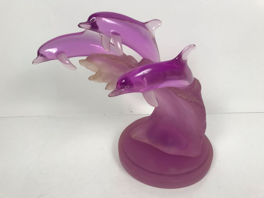 Limited Edition Signed Donjo Sculpture Of Dophin Swimming 166 Of 975 13'H X 13'W [Photo 3]