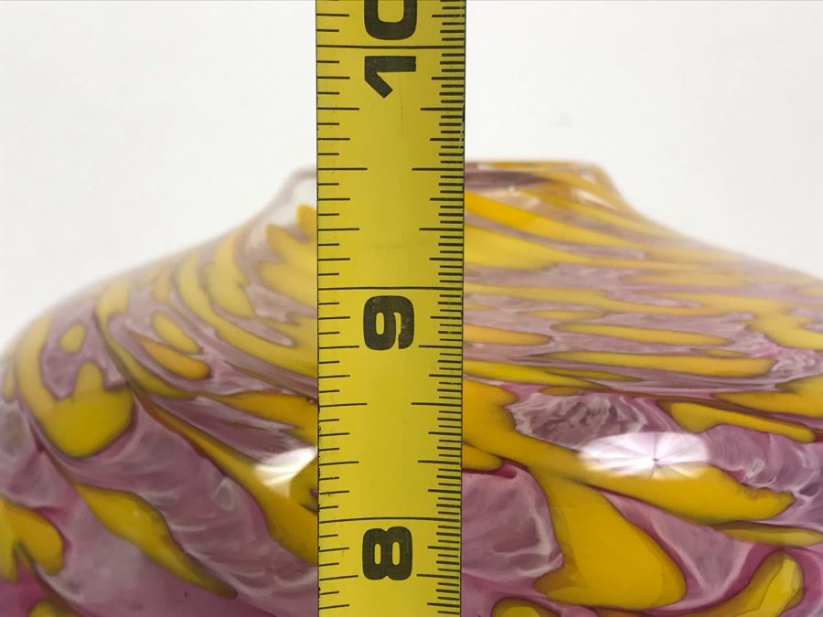 Signed Ivan Adaniya Art Glass Vase 1997 [Photo 9]