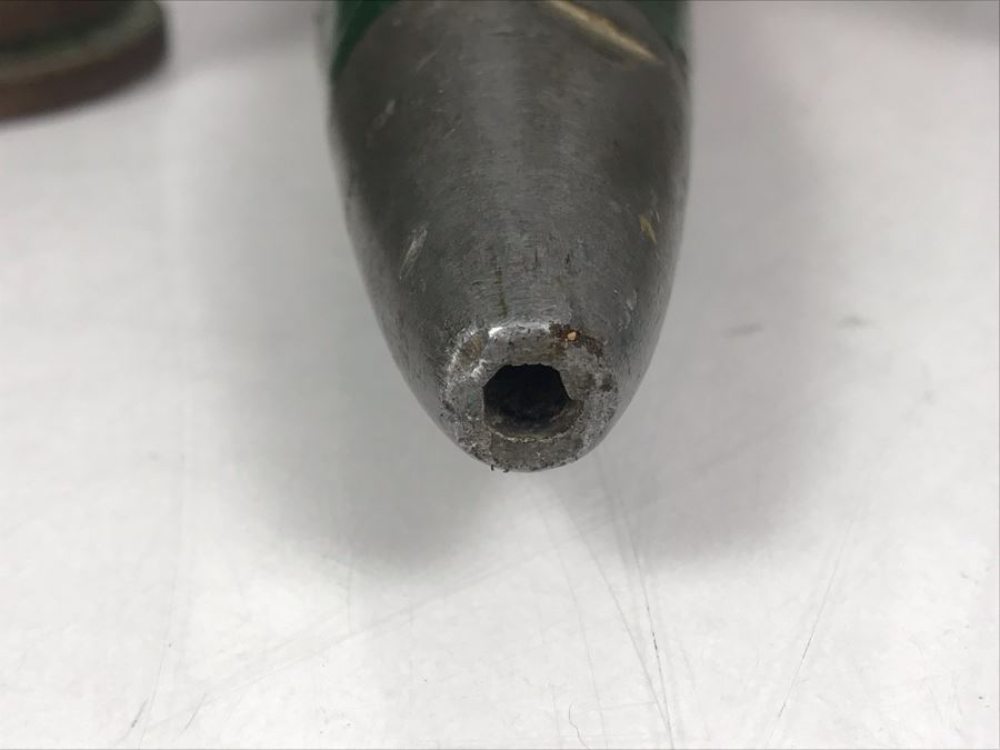 Set Of (7) Artillery Ammunition Shells Trench Art - Convert To Planter, Ashtray, Sculpture [Photo 14]