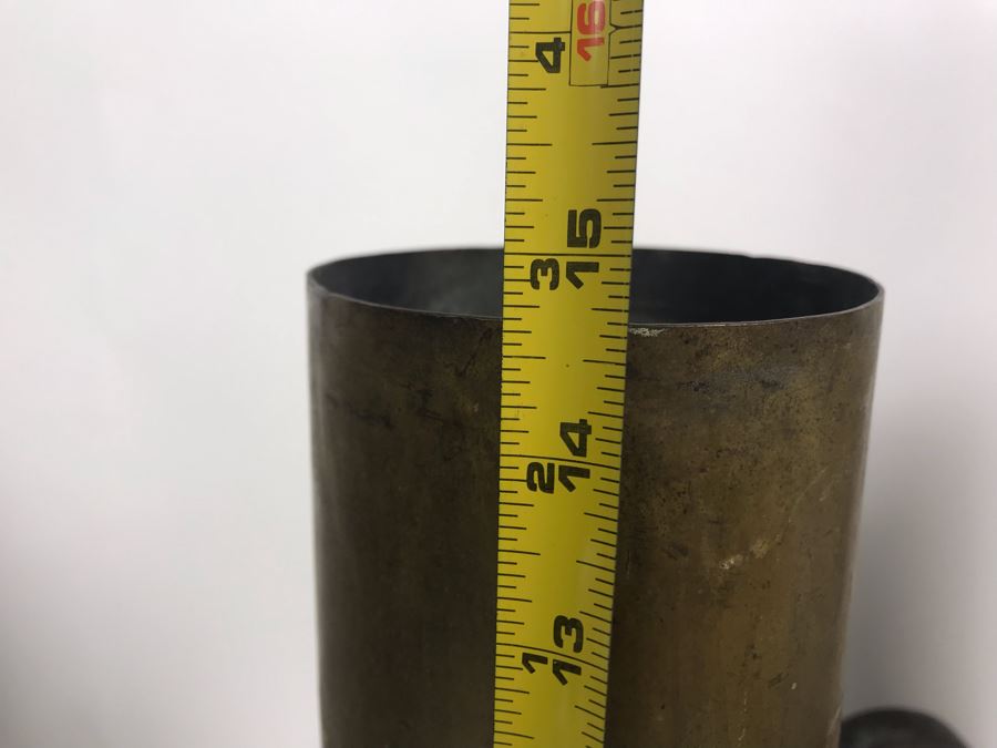 Set Of (7) Artillery Ammunition Shells Trench Art - Convert To Planter, Ashtray, Sculpture [Photo 24]