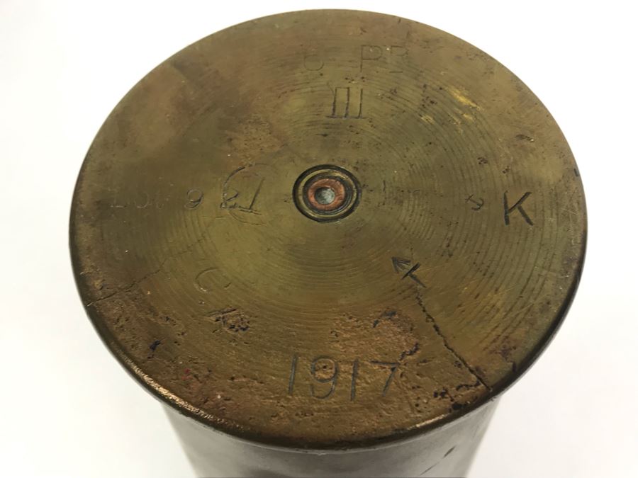 Set Of (8) Artillery Ammunition Shells Trench Art - Convert To Planter, Ashtray, Sculpture [Photo 19]