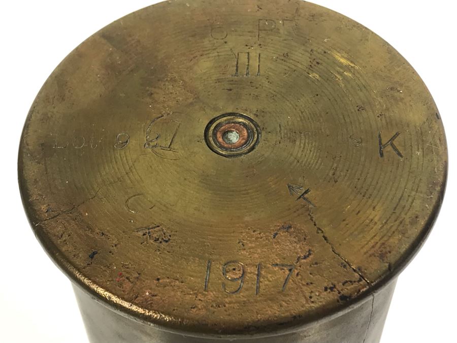 Set Of (8) Artillery Ammunition Shells Trench Art - Convert To Planter, Ashtray, Sculpture [Photo 20]