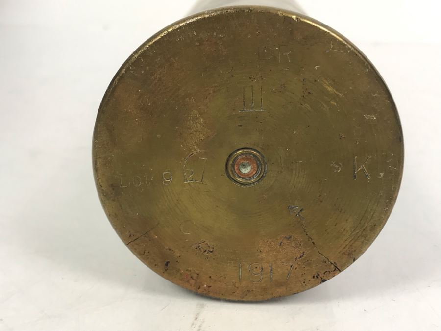 Set Of (8) Artillery Ammunition Shells Trench Art - Convert To Planter, Ashtray, Sculpture [Photo 18]