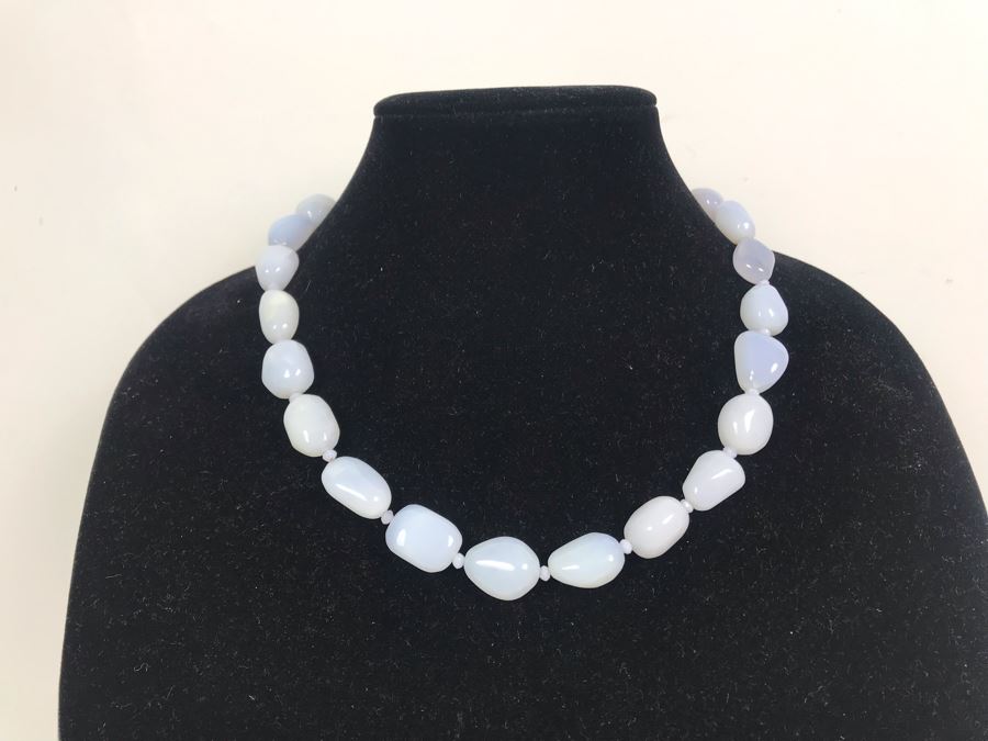 Chalcedony Beaded Necklace Estimate