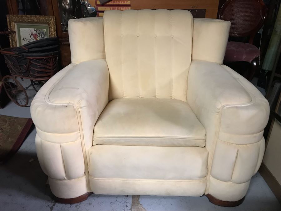 Large Vintage Art Deco Armchair [Photo 1]