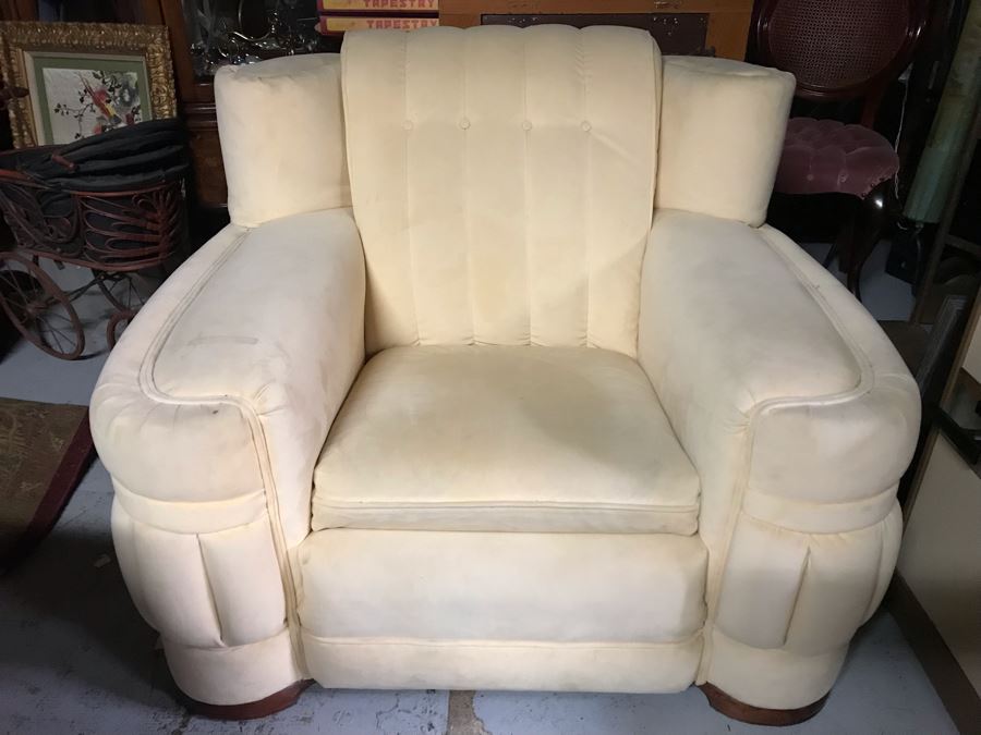 Large Vintage Art Deco Armchair [Photo 3]