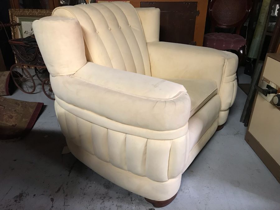 Large Vintage Art Deco Armchair [Photo 2]