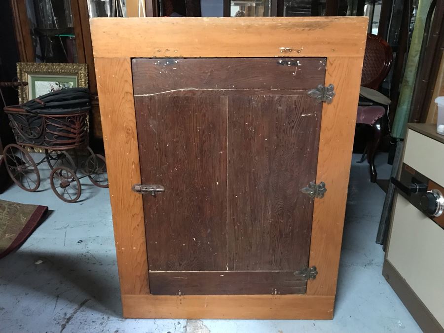 Primitive Pine Cabinet With Latching Door [Photo 2]
