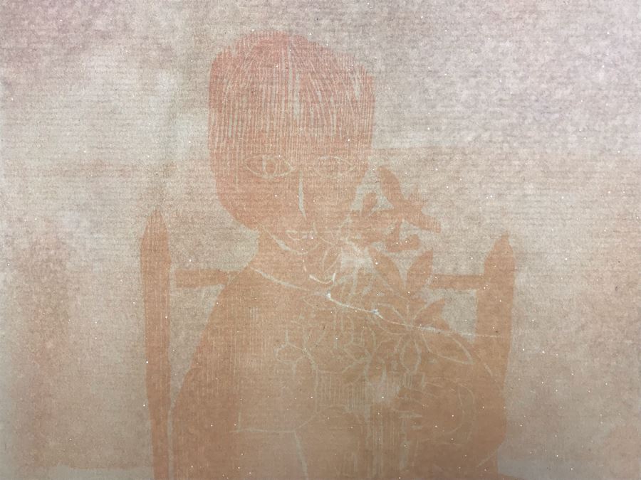 Original Vintage 1962 Signed Alec Cowan Print Titled 'The Bouquet' 18' X 22' [Photo 4]