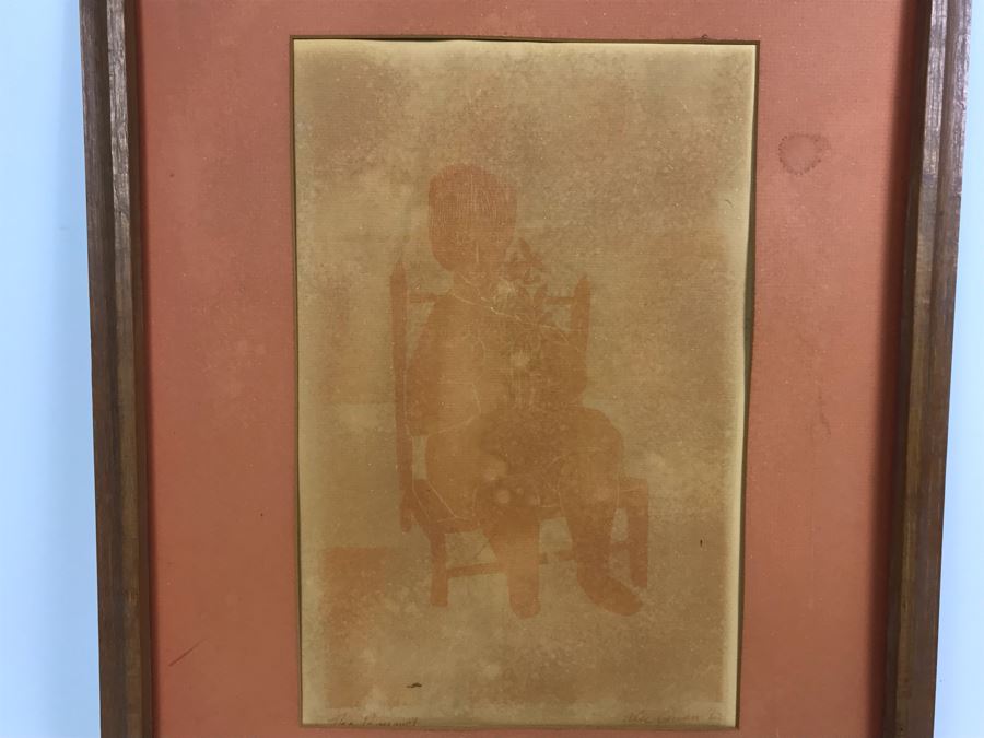 Original Vintage 1962 Signed Alec Cowan Print Titled 'The Bouquet' 18' X 22' [Photo 2]