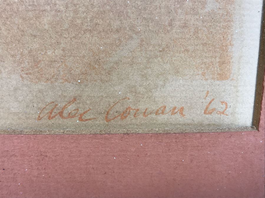 Original Vintage 1962 Signed Alec Cowan Print Titled 'The Bouquet' 18' X 22' [Photo 6]