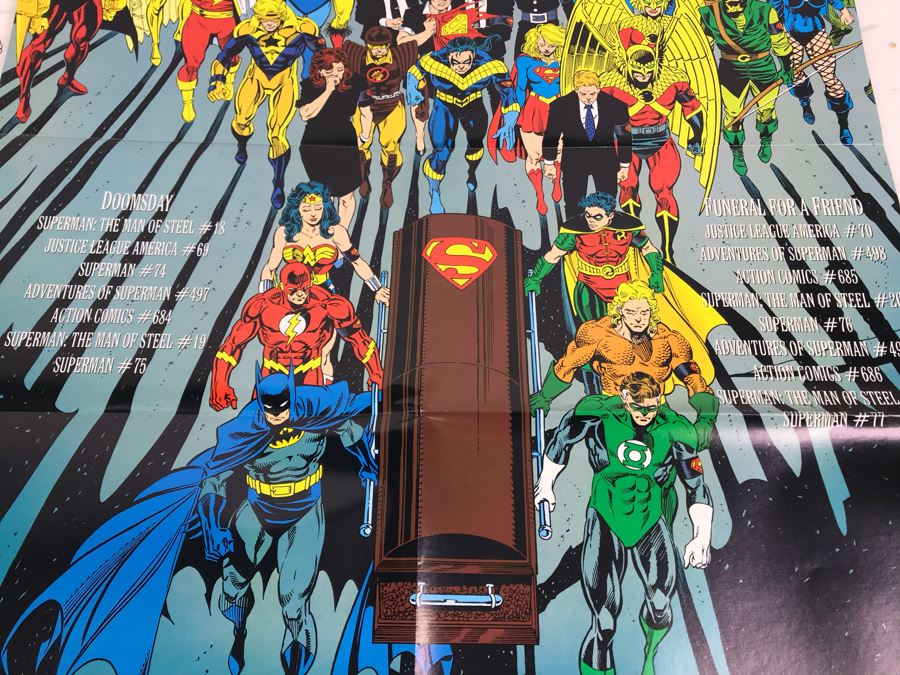 Pair Of Signed Bionicle DC Lego Comic Books And (4) Superman Posters [Photo 8]