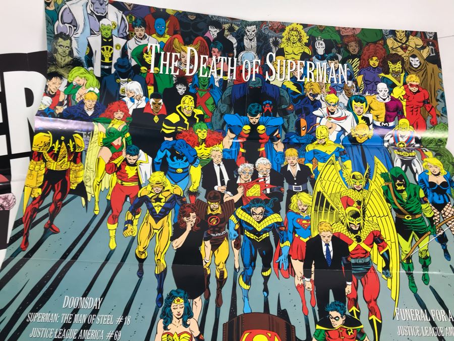 Pair Of Signed Bionicle DC Lego Comic Books And (4) Superman Posters [Photo 7]