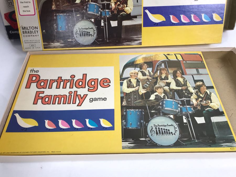 Vintage 1971 The Partridge Family Game (Sean Cassidy) MB And Vintage 1967 BINGO Game With Metal Bingo Spinner By Hasbro [Photo 9]