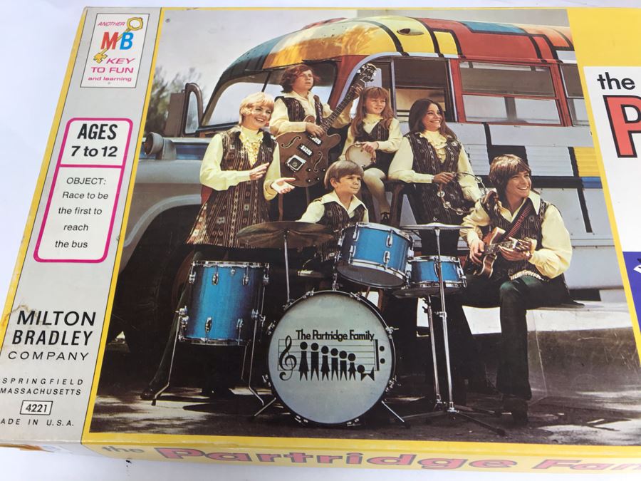 Vintage 1971 The Partridge Family Game (Sean Cassidy) MB And Vintage 1967 BINGO Game With Metal Bingo Spinner By Hasbro [Photo 7]