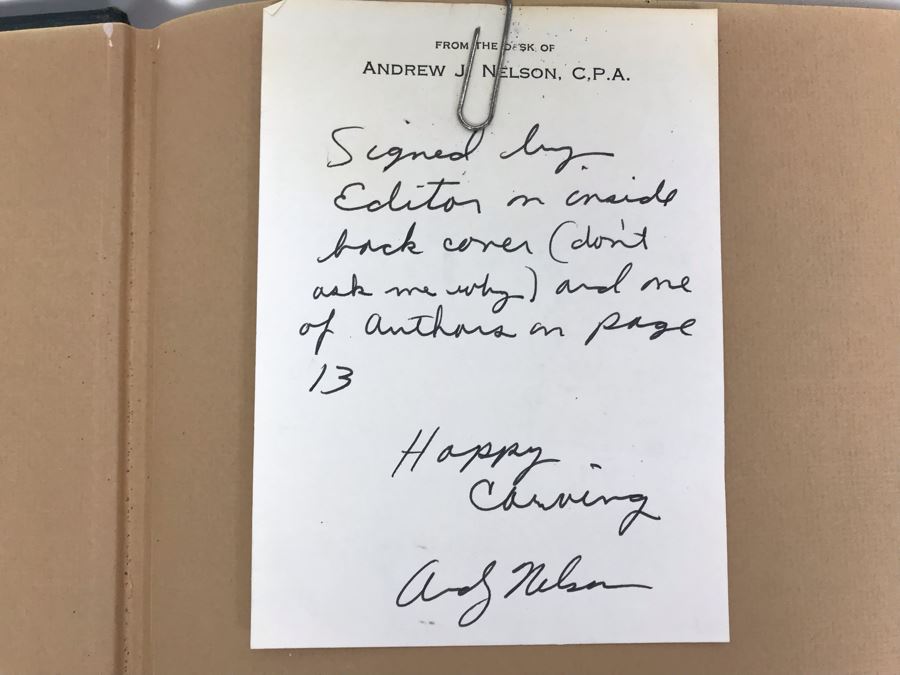 (4) Wooden Duck Decory Carving Books - 3 Books Are SIGNED By Bruce Burk, R.H. Richardson, Andrew Nelson And Charles W. Frank [Photo 3]