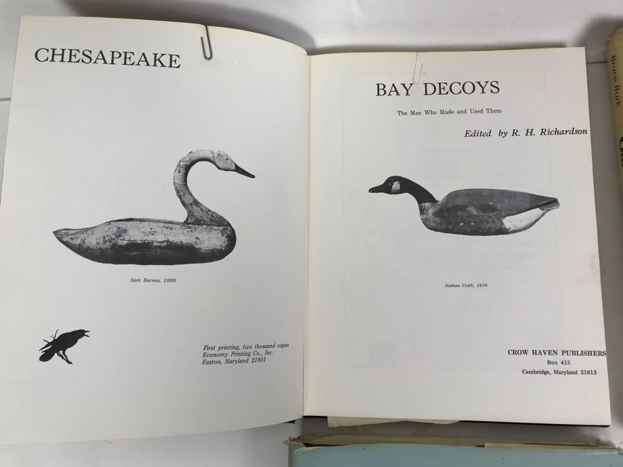 (4) Wooden Duck Decory Carving Books - 3 Books Are SIGNED By Bruce Burk, R.H. Richardson, Andrew Nelson And Charles W. Frank [Photo 4]