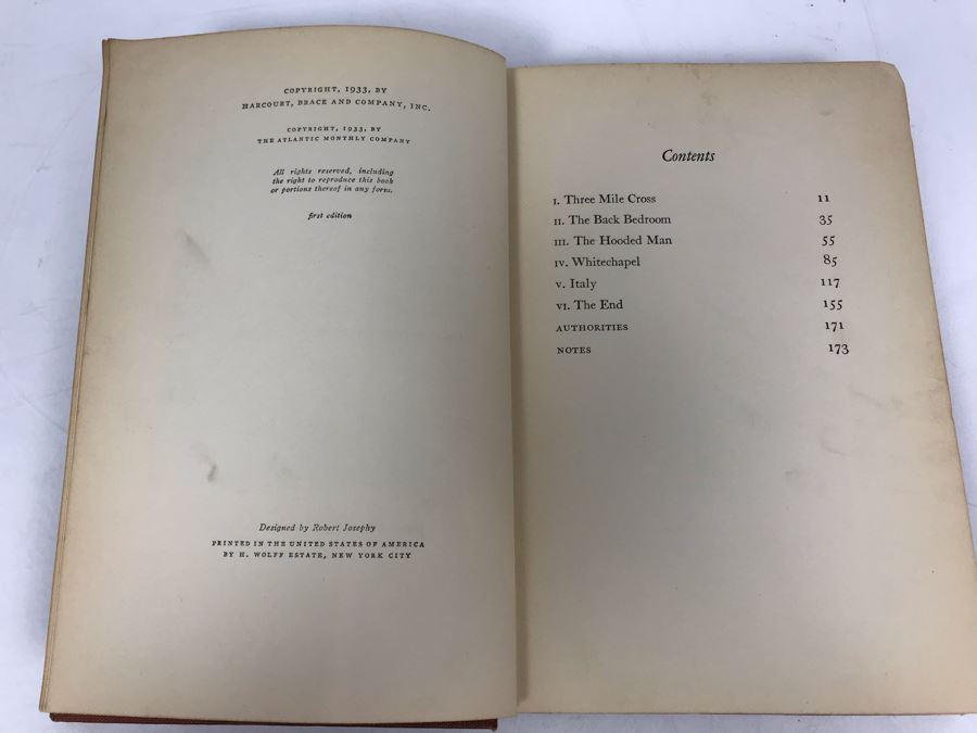 First Edition 1933 Virginia Woolf Book Flush A Biography [Photo 5]